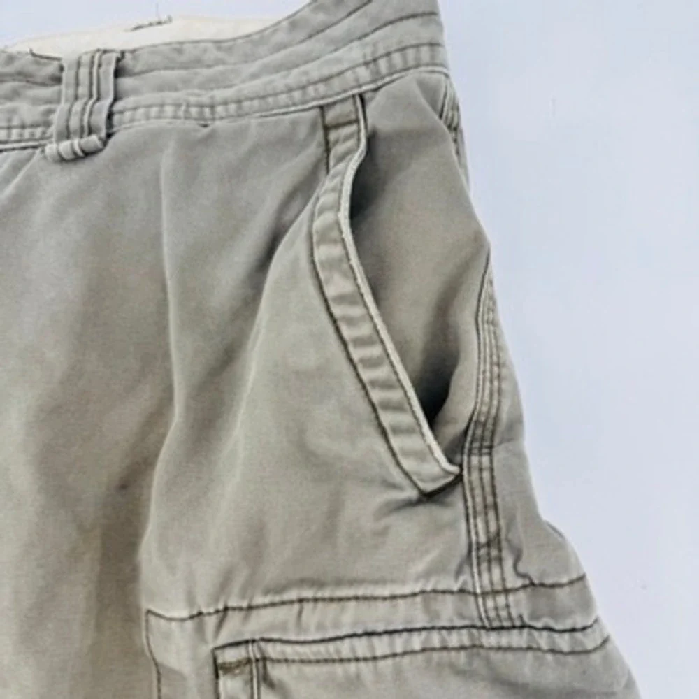 Y2k Polo‎ Ralph Lauren Cargo Shorts Baggy Mens 35 Green Classic Heavy Utility